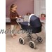 Badger Basket Just Like Mommy 3-in-1 Doll Pram/Carrier/Stroller - Navy/White - Fits American Girl, My Life As & Most 18" Dolls   000703105